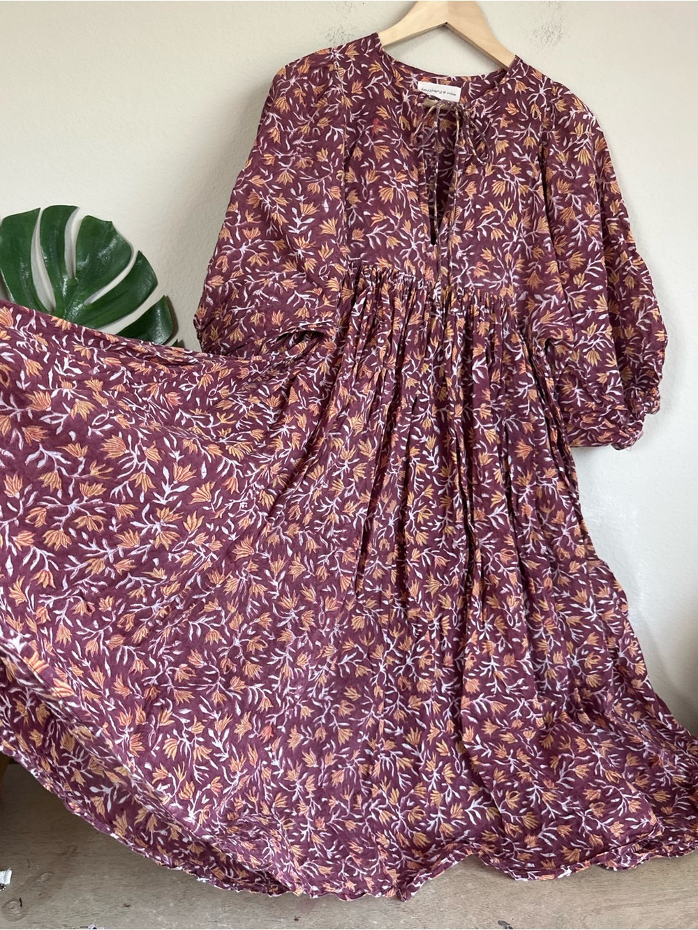 Daughters of India Kyra Midi Dress in Sumac - Picture 9 of 16